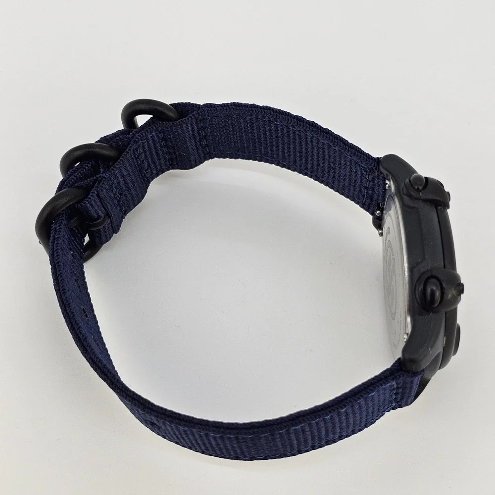 Timex Expedition 866 Men's Watch 39MM NEW Dark Blue Nylon Bands‎ New Battery